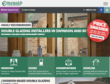 Tablet Screenshot of emeraldupvcwindows.com